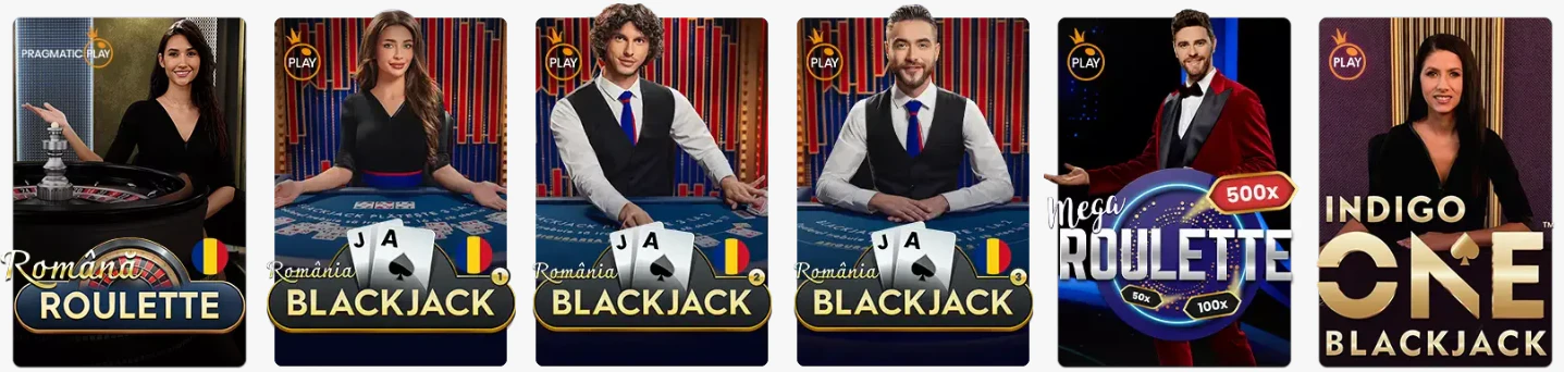 Juegos de casino y mesas con crupier en vivo dentro de Luck Casino